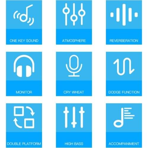 V8 USB External Sound Card Headset Microphone Webcast Live Broadcast