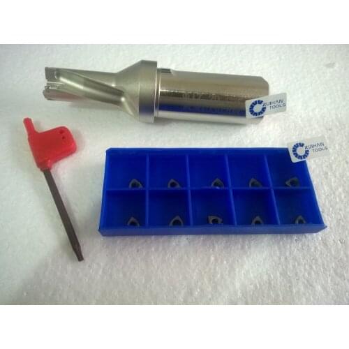WC-2D-C25-D17-34A Fast drilling ,U drills with 10pcs WCMX030208
