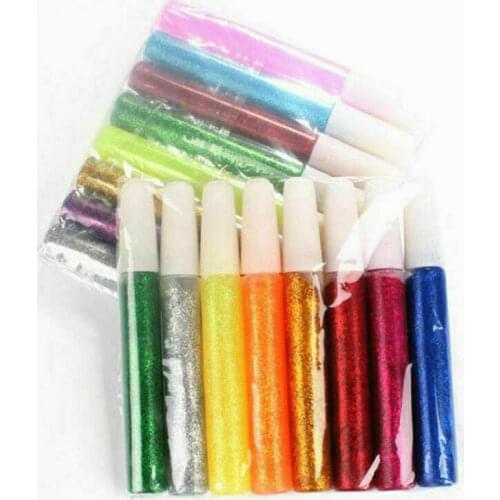 1 Set Arty Crafty Glitter Glue Pens Assorted Glitter Glue Craft Fun Art Pen Random Color