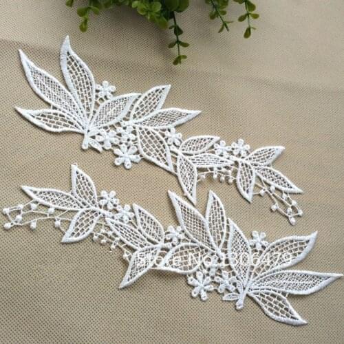 10pieces/lot New Arrival Fashion Lace Collar , Water Soluble Craft Sewing Neckline Collar Applique Trims RS1056