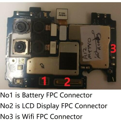 10PCS Original New For Samsung A11 A115 A115F / A12 A125 A125F LCD Display / Battery Wifi Antenna FPC Connector Contact on Board