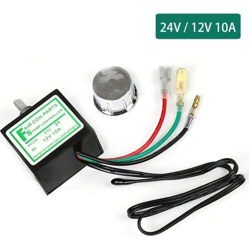 12-24V Car Air Conditioner Electronic Thermostat Switch Adjustable Temperature Control Car Accessories