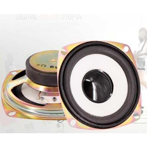 2PCS/Lot 78mm 3 Inch Full Range Speaker 5W 4 ohm Multimedia Sub-box Speaker DVD Player Built-in Speaker Audio Accessories