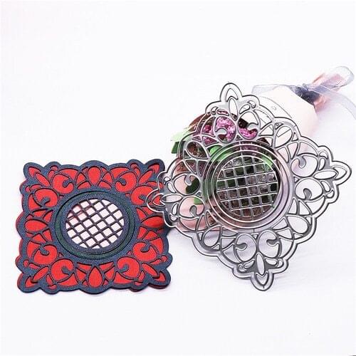 2020 New geometry frame lattice DIY scrapbook metal cutting die paper card process embossing folder template