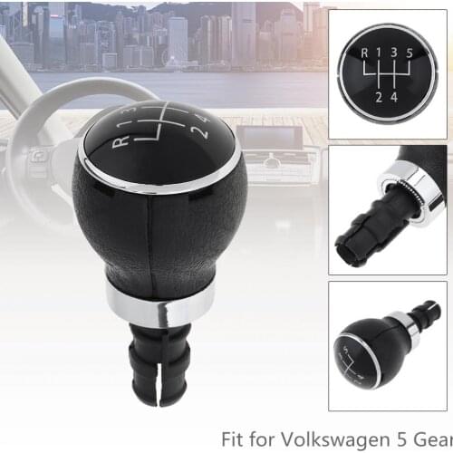 5 Speed ABS Cars Manual Gear Shift Handball Knob Car Accessories Fit for Volkswagen VW Passat B6 2005-2011 / 5 Gear Models