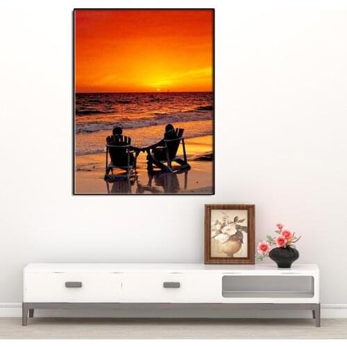 5D DIY Diamond Painting Sunset round/square Cross Stitch Diamond Embroidery kits Diamond Mosaic home Decorative drill