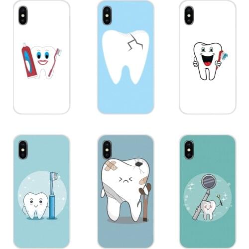 Wisdom Teeth Dentist Tooth Accessories Phone Shell Covers For Samsung Galaxy S2 S3 S4 S5 Mini S6 S7 Edge S8 S9 S10E Lite Plus