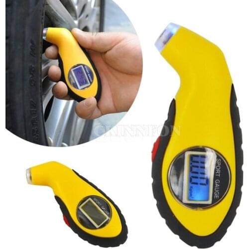 50Pcs/Lot LCD Digital Tire Tyre Air Pressure Gauge Tester Meter Tool