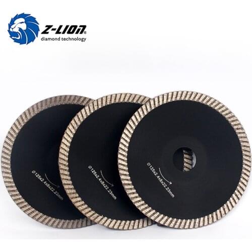 Z-LION 5" 3pcs/Lot Diamond Wheels Dish Circular Cutting Wheel Multi Tool Saws For Granite Ceramic Tile Cutting Blade Power Tools