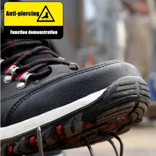 DM25 Men Boots Steel toe cap Anti-smash Anti-piercing Safety work shoes Men Popular Comfy Sneakers Snow Boots Durable Outsole