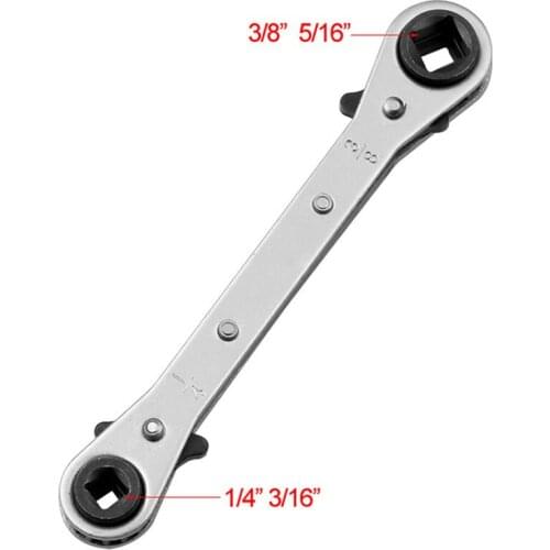 3/8" 3/16" 1/4" 5/16" Ratchet Handle Wrench Key Geared Spanner Double Head Torque Multi-Purpose Ratchet Combination Wrench Tool
