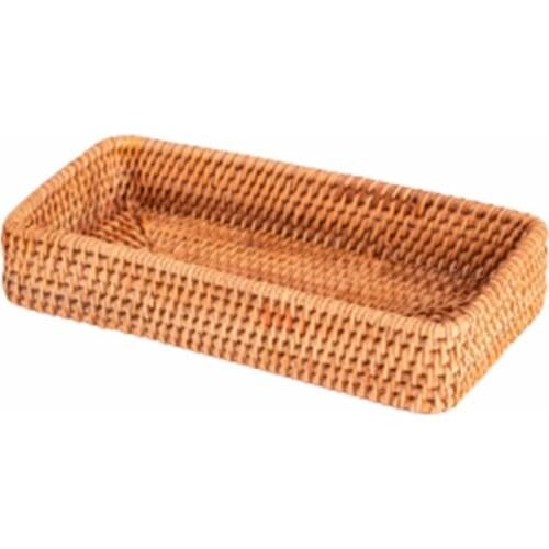 Fruit Basket Food Tray Manual Home Rattan Kitchen Party Table Snack Serving Bowl