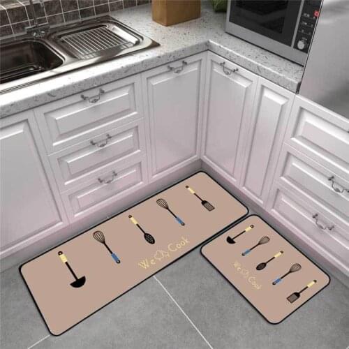 Fashionable Modern Minimalist Cute Kitchen Mat Combination Entry Mat Bedroom Long Non-slip Bedside Blanket