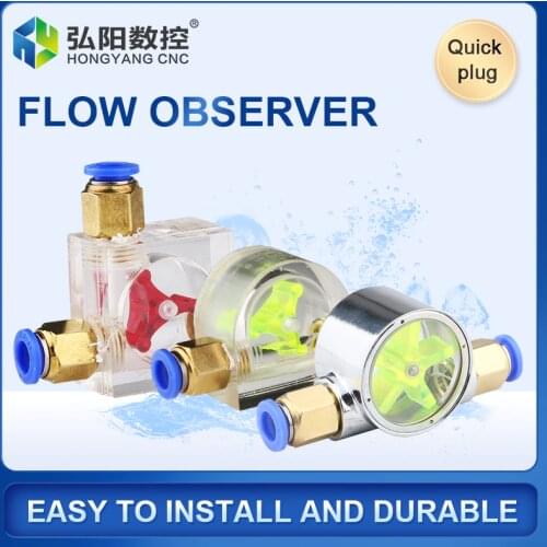 Flow meter monitor liquid indicator water-cooled main shaft submersible pump indicates the size of rotating observer
