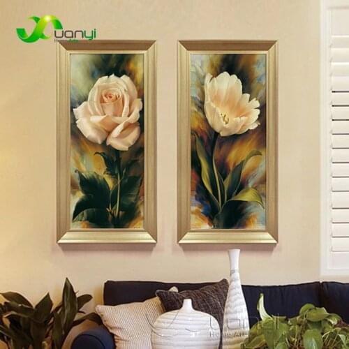 Wall Art Flower Canvas Paintings Home Decor Wall Flower Picture Canvas Prints Cuadros Decoration For Living Room Unframed