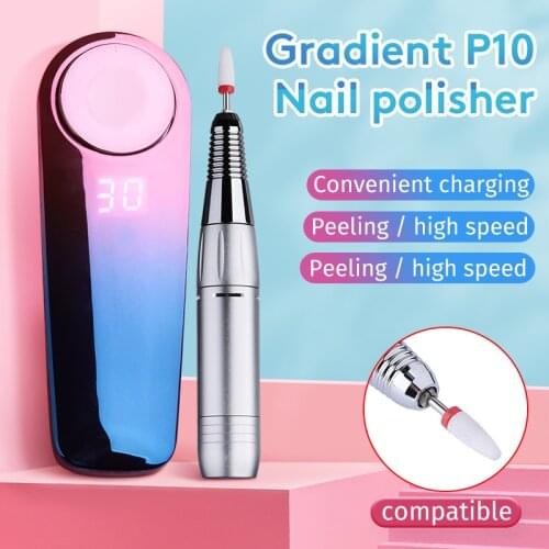 New P10 nail grinder rechargeable nail remover polishing pen portable nail grinder electric nail grinder