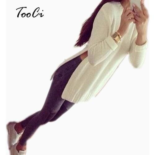 New Spring White Pullover High Quality Women Slim Knitted Pullovers High Elastic O-Neck Side Sweater Long Sleeve Knit Sweater