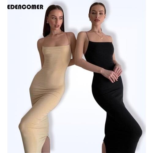 Pure Color Dresses 2021 European and American Summer Sexy Womens Dress Birthday Bodycon Dress Clothing Women Vestidos Sukienka