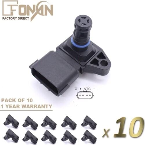 Wholesale Intake Air Temperature Pressure MAP TMAP Sensor For Hyundai Kia Pride (DA) Peugeot Citroen TMAP14 5WK9701