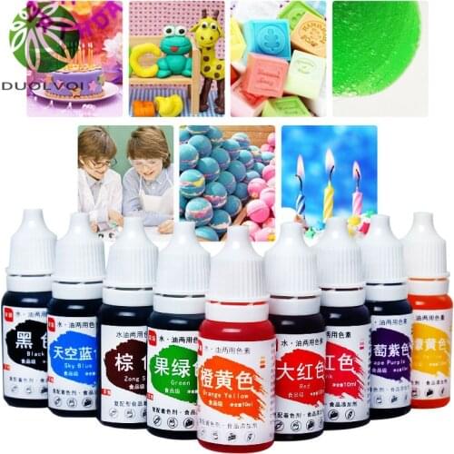 10ml Cake Fondant Dessert Edible Color Pigment Multifunctional Edible Pigment Macaron Cream Food Coloring Ingredients Supplies