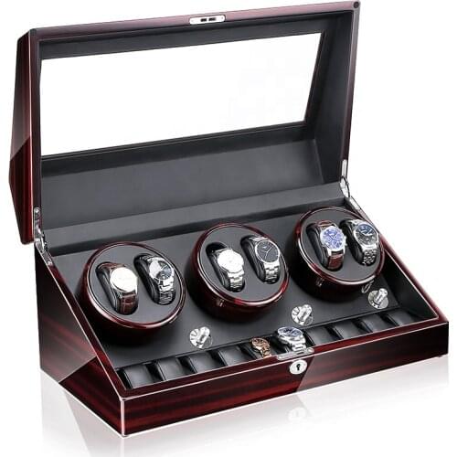 Luxury And Fashionable Watches Display Box That Rotatable Watch Winder Box With LED