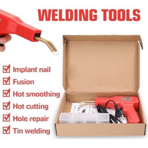 Handy Plastics Welders Garage Tools Hot Staplers Machine Staple PVC Repairing Machine Car Bumpers Repairing Stapler Welding Tool