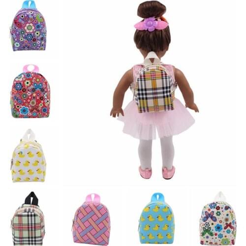 Doll Backpack Bag Accessories Mini Toys Cute Children Gifts For 18”Amercia Doll as For 1/3 BJD Wholesale Dropshipping