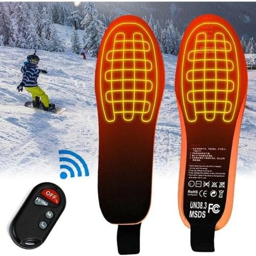 USB Heated Shoe Insole With Remote Control Unisex Electric Foot Pad Winter Campping Hiking Skiing Cycling Hunting Feet Warming
