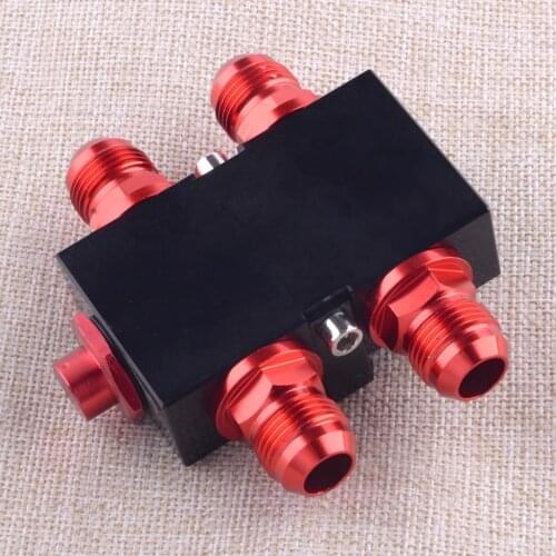 Universal Car Aluminum Alloy Oil Filter Cooler Thermostat Sandwich Adaptor With AN10 Connector