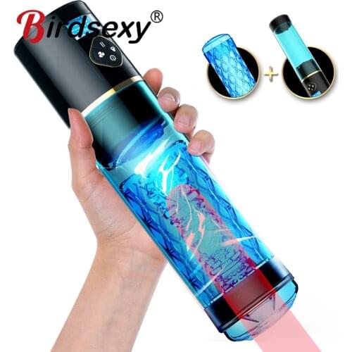 Water Bath Penis Enlargement Vacuum Pump Electric Male Masturbator Cup Penis Delay Training with Spa Sex Machine For Man toys 18