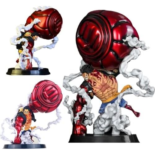 Japanese Anime One Piece GK Super Giant Ape King Gun Fourth Gear Luffy Anime Doll PVC Movable Doll Model Decoration Luffy Doll