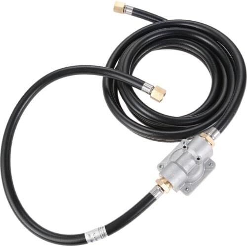 10 Feet Low Propane Pressure Hose Conversion 5" Outlet Pressure Regulator Valve +Pipe Adapter 1/2" Male NPT To 3/8" Female