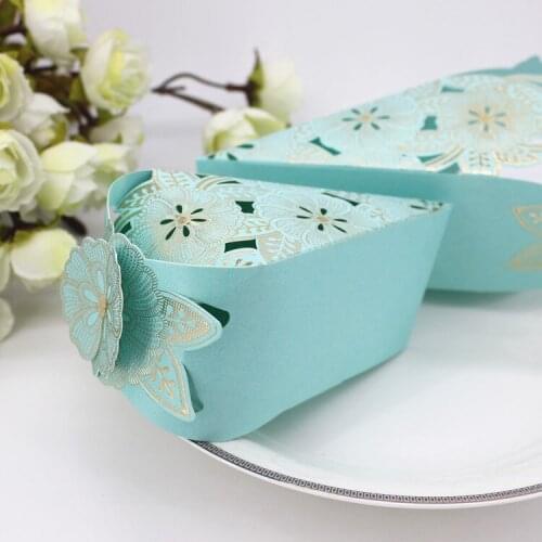 10PCS Party supplies carved hollow bronzing candy box European creative Wedding party candy boxes gift box