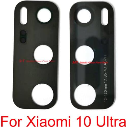 10 PCS Without Glue Sticker New Rear Camera Glass Lens For Xiaomi 10 Ultra Back Big Camera Lens Glass Cover For Mi10 Mi 10 Ultra