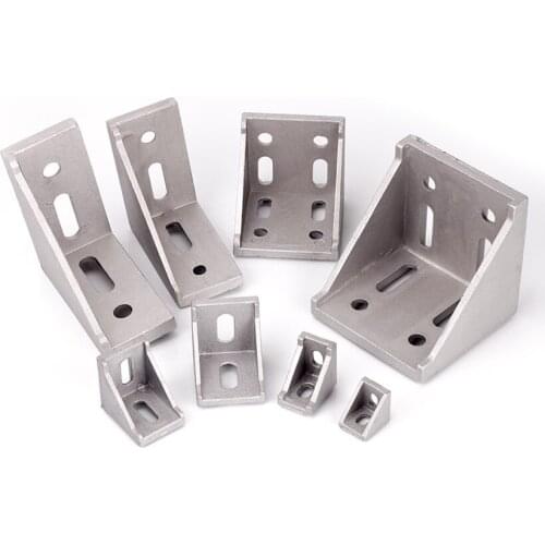 50pcs/pack 4545 Corner Angle L Brackets Fasten connector