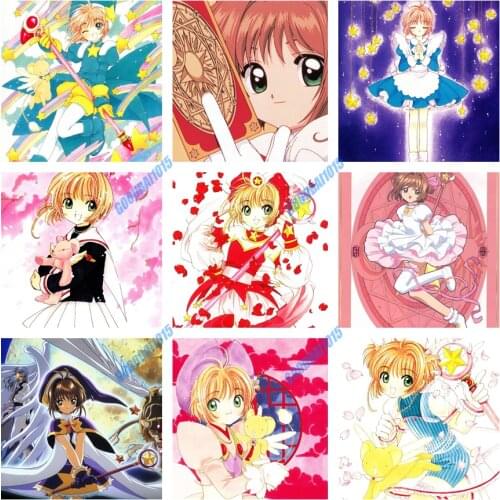 Diy 5D Diamond Painting Cartoon Anime Magical Girl Cross Stitch Kits Diamond Embroidery Full Drill Mosaic Home Decoration Gift