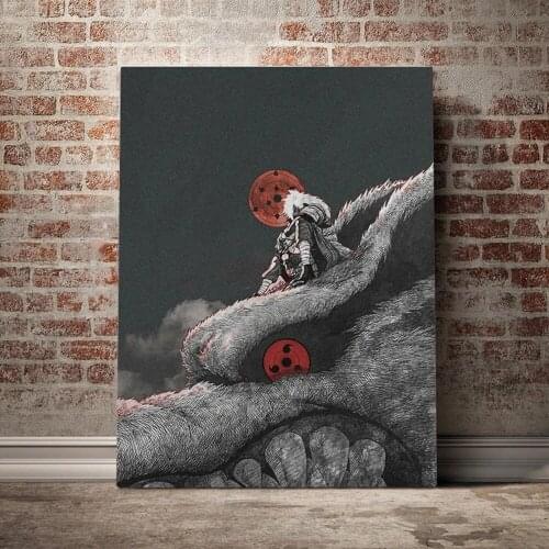 Madara Uchiha Anime Naruto Poster Canvas Painting Mural Wall Picture Living Room Bedroom Home Decoration Kids Gifts