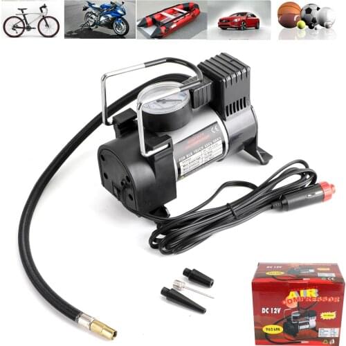 Areyourshop 12V Portable Car Electric Inflator Pump Air Compressor 140Psi Electric Tire