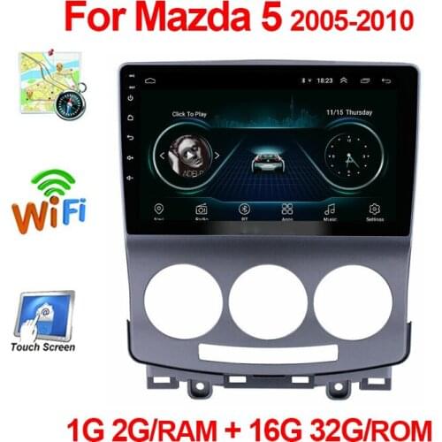 9 inch Android 9.1 Car Multimedia Video Player for Mazda 5 2005 2006 2007 2008 2009 2010 2 din Car Audio Video Player GPS WiFi