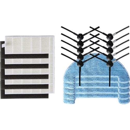 Robot Vacuum Cleaner Side Brush HEPA Filter Mop Cloth for Irobat Queen q1 Robotic Vacuum Cleaner Parts Brushes Accessories