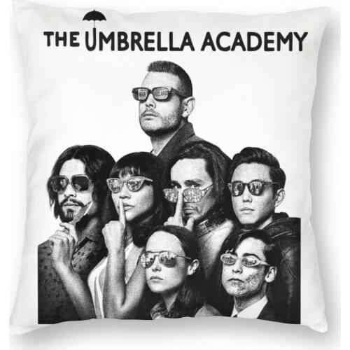 Umbrella Academy Throw Pillow Cover Polyester Decorative Pillow Luther Diego Allison Klaus Vintage Cushion Covers