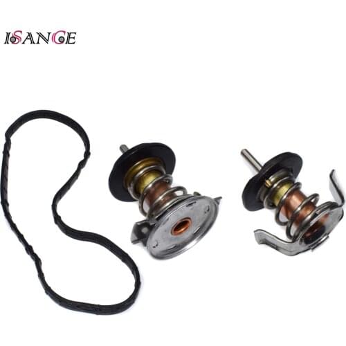 ISANCE Engine Thermostat 8C3Z-8575-D RT-1210 RT-1212 For Ford F-250 F-350 F-450 F-550 Super Duty 22008 2009 2010 6.4L Diesel
