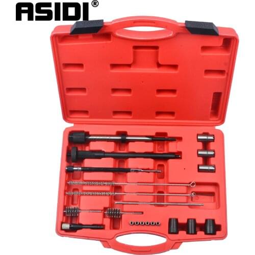 Injector Seat & Manhole Cleaning Set Seat Cutters Guide Seal Puller Brushes PT1365