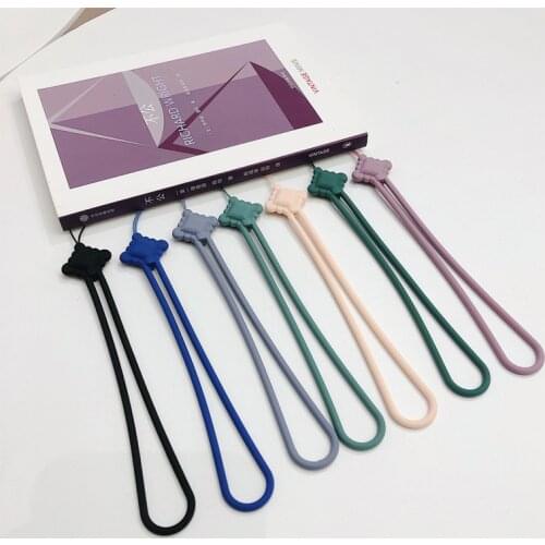 Chinese knot silicone rope liquid short Cell Phone Lanyard Holder Phone Wrist Straps U disk sling silicone mobile phone rope