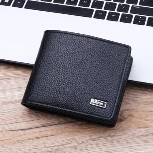 TopFight 2021 Leather Wallet for Men Women Card Holder Business Men Short Small Wallets Zipper Luxury Purse Drop Shipping
