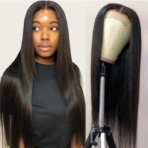 Malaysian Straight 13x6x1 T Part Transparent Lace Front Wigs Remy Lace Frontal Human Hair Wig 4x4 Lace Closure Wigs Long 32inch