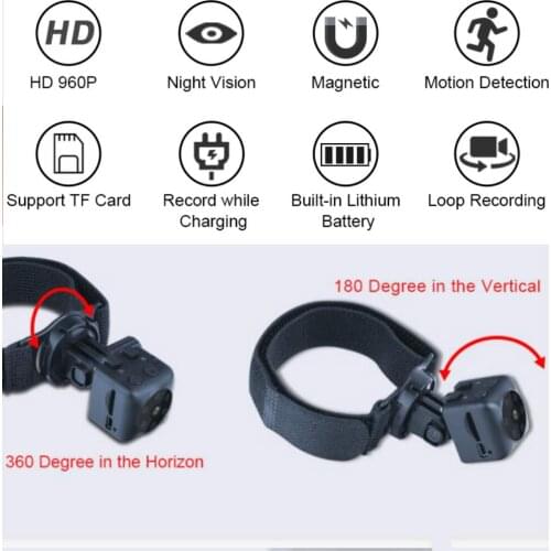 Newest Mini DV Camera Full HD 720P Video DV DVR Micro Cam Motion Detection With Infrared Night Vision Camcorder