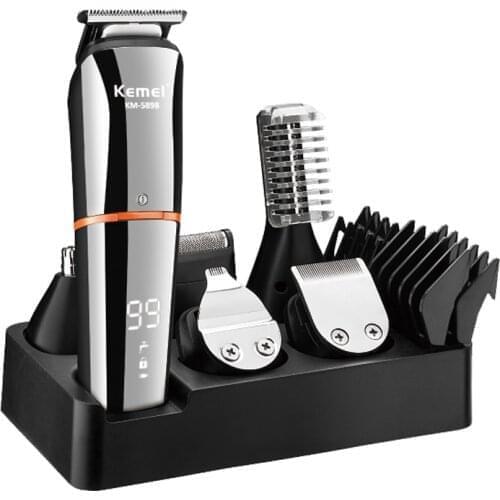 All-in-one grooming kit men rechargeable hair trimmer face beard body electric hair clipper nose ear trimer hair cutter machine