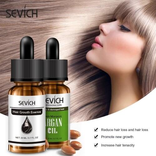 Sevich Hair Care Set Hair Regrowth Essence Oil Black Seed Essence Argan Oil for Hair Loss Treatment Repair Damaged Hair 20ml