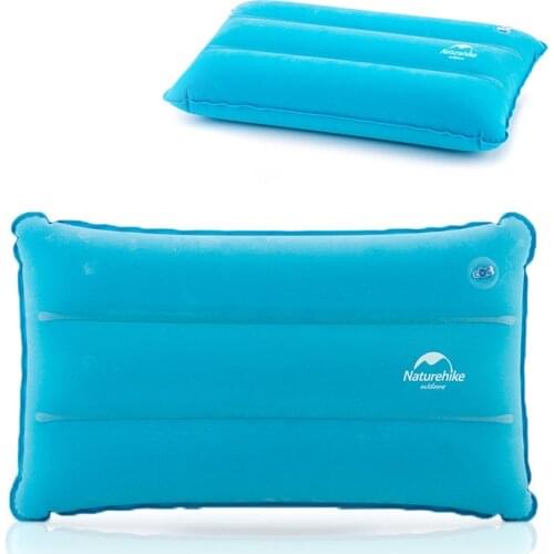 Inflatable Square Pillow Outdoor leisure ultra light travel flocking nap camping picnic car sleeping naturehike air portable